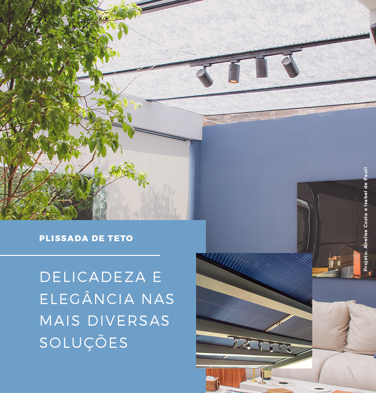 banner home - plissada de teto