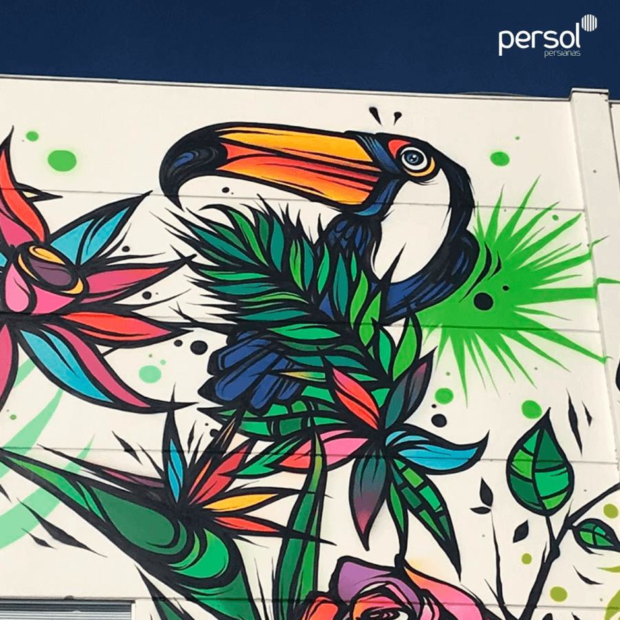 Imagem do artigo: Nova sede da Persol em SC ganha cores com a arte de Fábio Panone