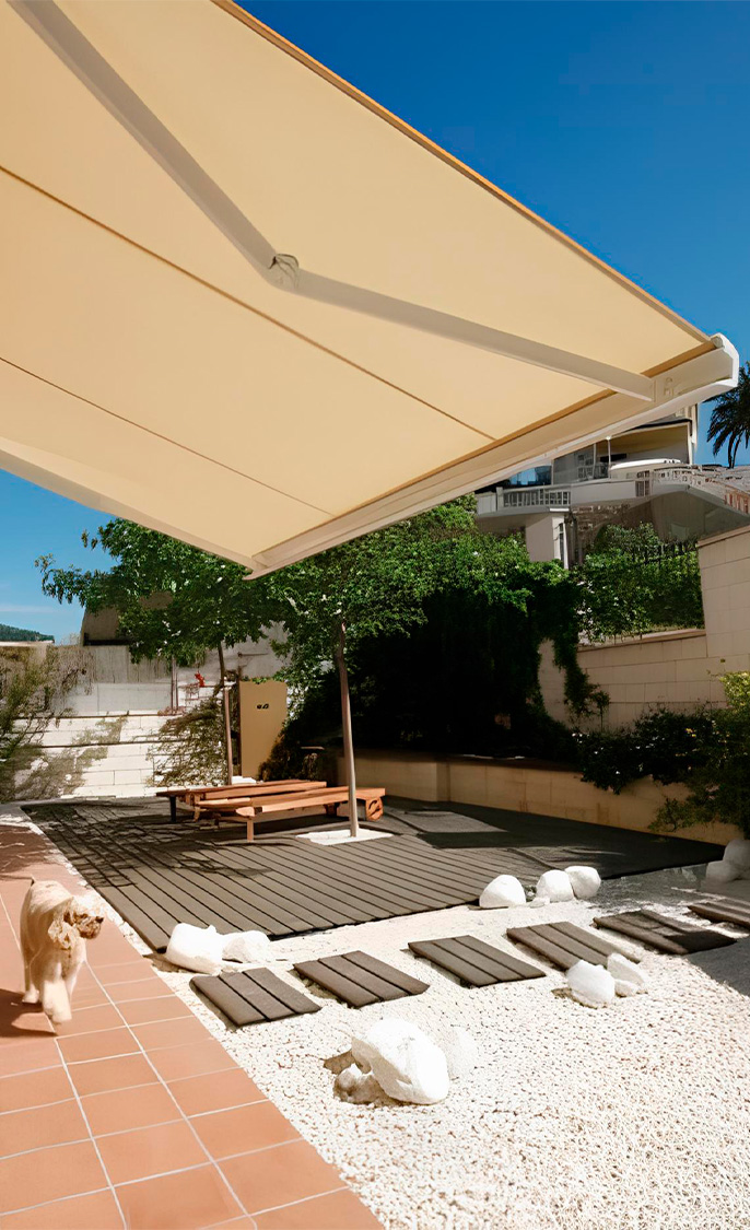 Ares Mini – Toldo com braços poliarticulados retráteis